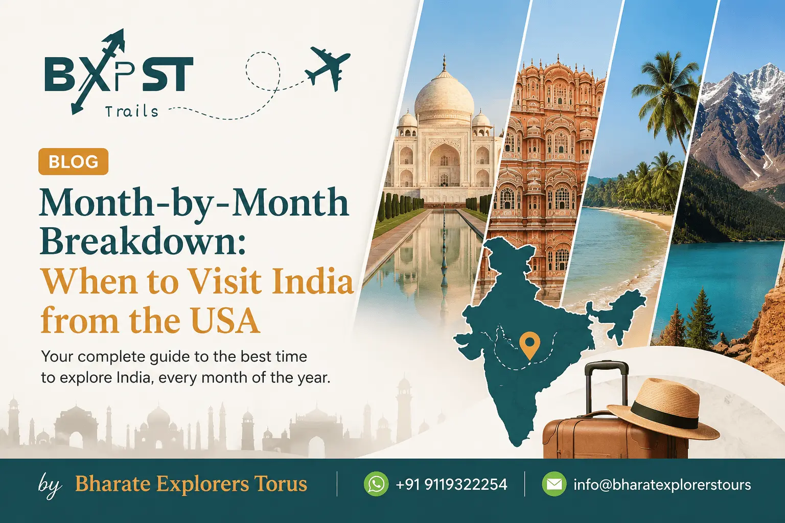 Best Time to Visit India from USA